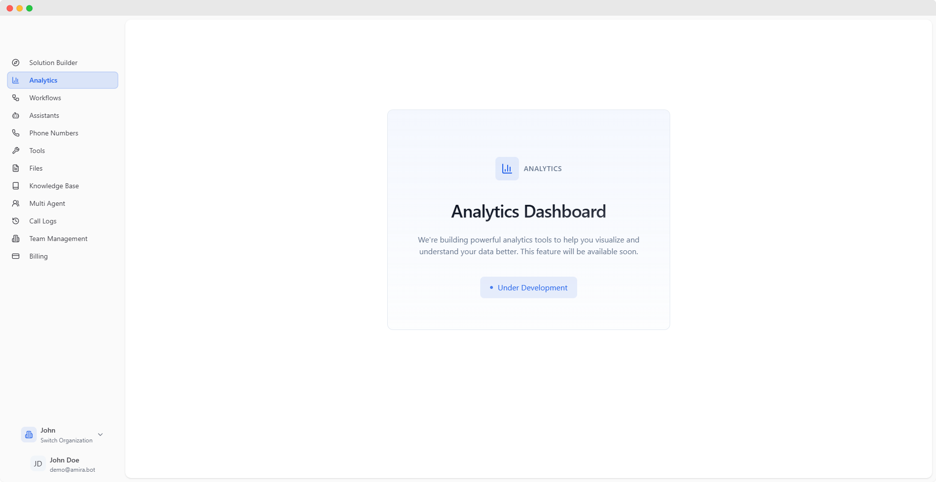 Analytics Dashboard Overview