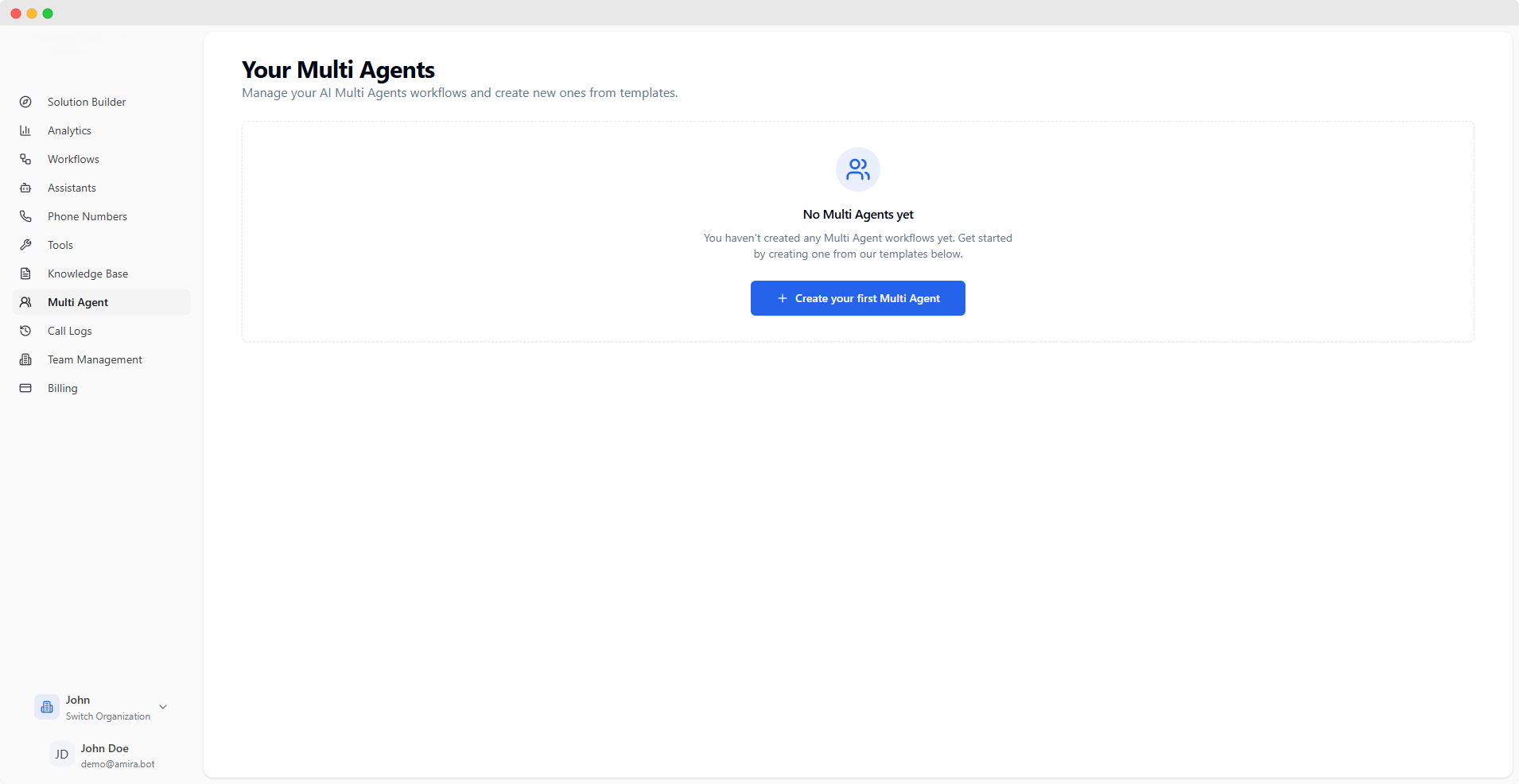 Multi Agent Overview